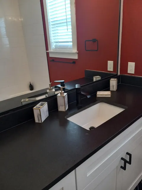 Bathroom cleaned by Alonso Cleaning Services